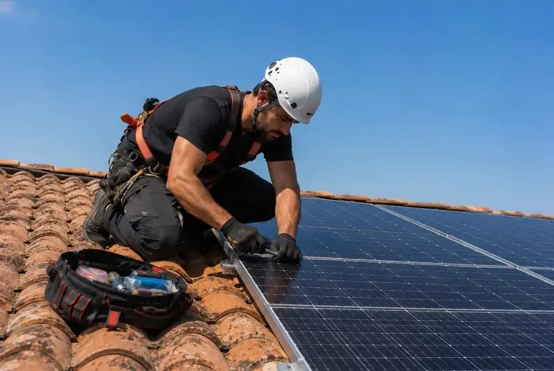 Maintenance et monitoring de panneaux solaires à Rives-du-Fougerais